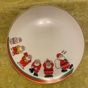 Vintage Papel Happy Holidays Plate